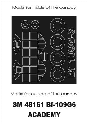 モンテックス SM48161 1/48 Bf-109G6(アカデミー用) ミニマスク