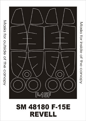 モンテックス SM48180 1/48 F-15E(レベル用) ミニマスク