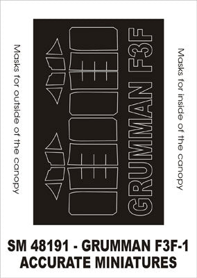モンテックス SM48191 1/48 グラマン F3F1(アキュレイトミニチュア用) ミニマスク