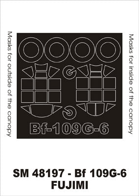 モンテックス SM48197 1/48 Bf-109G6(フジミ用) ミニマスク