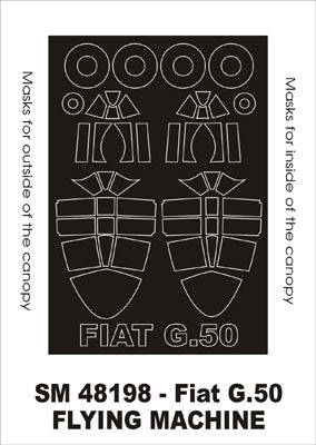 モンテックス SM48198 1/48 フィアット G50(フライ用)ing Machine ミニマスク