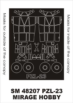 モンテックス SM48207 1/48 PZL P-23 カラシュ(ミラージュ用) ミニマスク