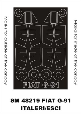 モンテックス SM48219 1/48 フィアット G.91(イタレリ用)/Esci ミニマスク