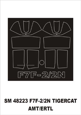 モンテックス SM48223 1/48 F7F-2 タイガーキャット(AMT用) ミニマスク