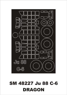 モンテックス SM48227 1/48 Ju 88C-6 ナイトファイター(ドラゴン用) ミニマスク