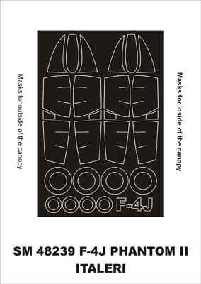 モンテックス SM48239 1/48 F4J ファントム (イタレリ用) ミニマスク