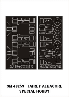 モンテックス SM48259 1/48 フェアリー アルバコア(スペシャルホビー用) ミニマスク