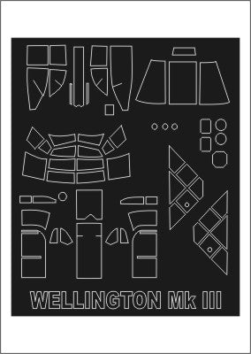 モンテックス SM48265 1/48 ウェリントン III (トランぺッター用) ミニマスク