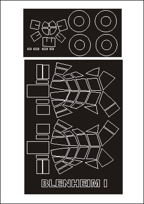 モンテックス SM48287 1/48 ブリストル ブレニム MkI(クラシックエアフレーム用) ミニマスク