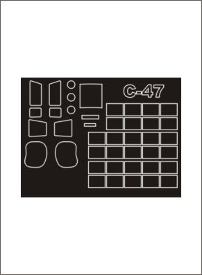 モンテックス SM48290 1/48 C-47 スカイトレイン(トランぺッター用) ミニマスク