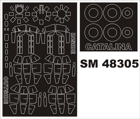 モンテックス SM48305 1/48 PBY/OA-10A カタリナ(レベル用) ミニマスク
