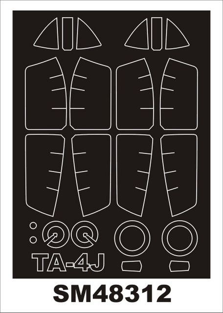 モンテックス SM48312 1/48 TA-4 スカイホーク (ハセガワ用) ミニマスク