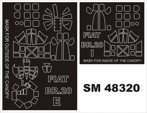 モンテックス SM48320 1/48 フィアット BR-20(スペシャルホビー用) ミニマスク