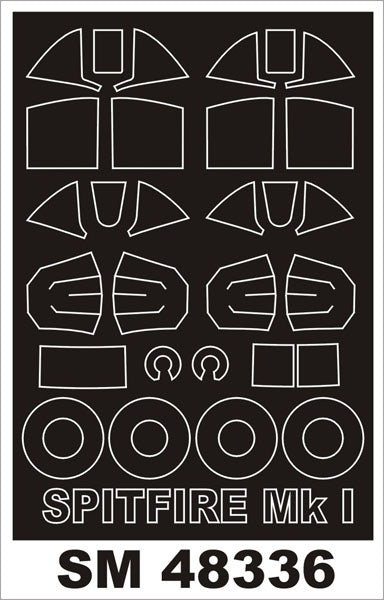 モンテックス SM48336 1/48 スピットファイア MkI (エアフィックス用) ミニマスク