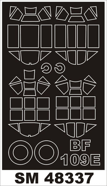 モンテックス SM48337 1/48 Bf-109E (エアフィックス用) ミニマスク