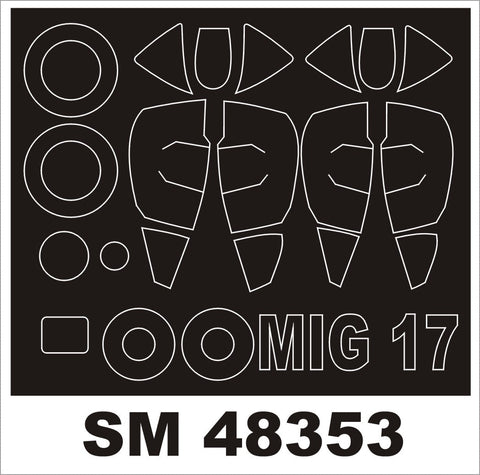 モンテックス SM48353 1/48 MiG-17(ホビーボス用) ミニマスク