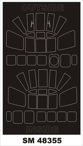 モンテックス SM48355 1/48 ウェストランド ウェセックス(レベル用) ミニマスク