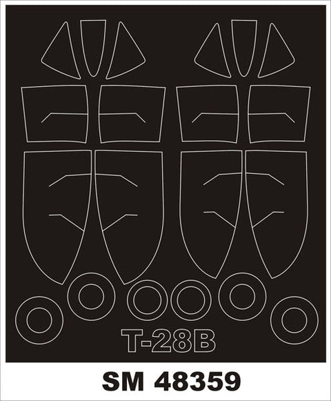 モンテックス SM48359 1/48 T-28 トロージャン(ローデン用) ミニマスク
