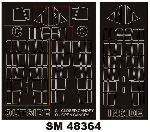 モンテックス SM48364 1/48 TBD-1 デバステーター (グレートウォールホビー用) ミニマスク