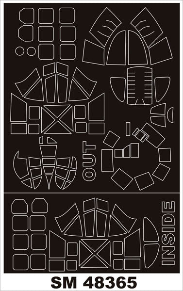 モンテックス  SM48365 1/48 フィアット BR-20M  (スペシャルホビー用) ミニマスク