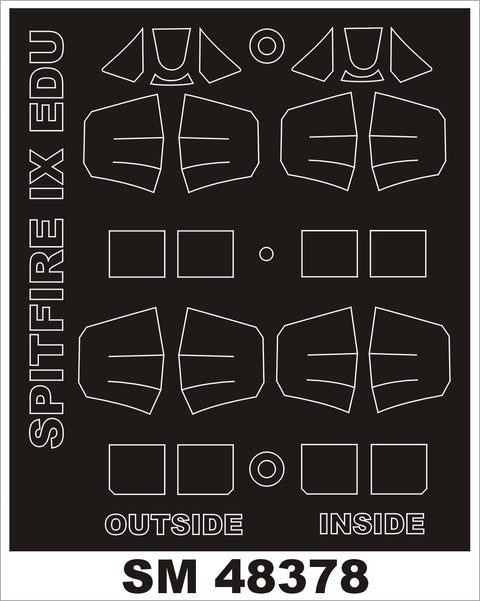 モンテックス SM48378 1/48 スピットファイア IX(エデュアルド用) ミニマスク