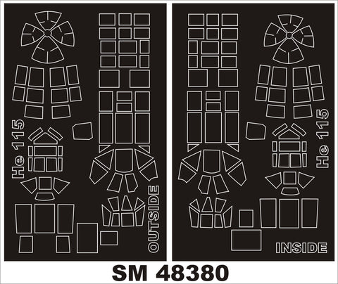 モンテックス SM48380 1/48 ハインケル He115 (スペシャルホビー用) ミニマスク