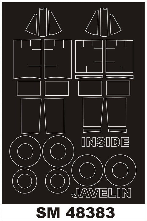 モンテックス SM48383 1/48 グロスター ジャベリン(エアフィックス用) ミニマスク