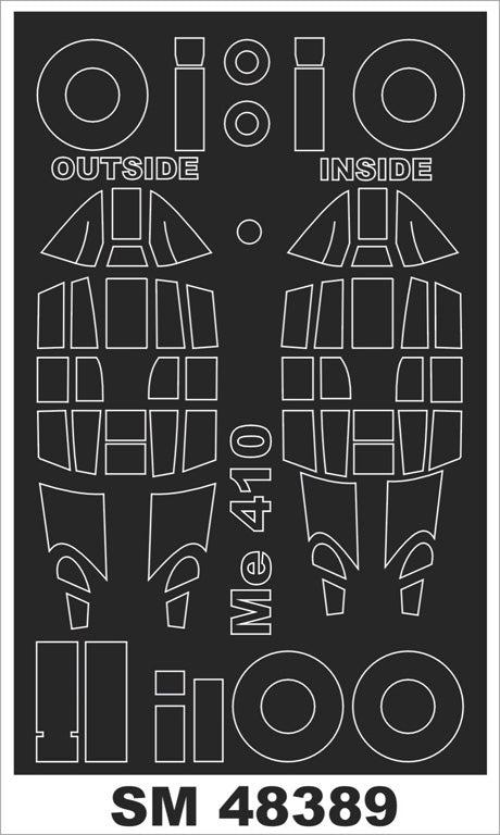 モンテックス SM48389 1/48 Me 410B-2(モンモデル用) ミニマスク