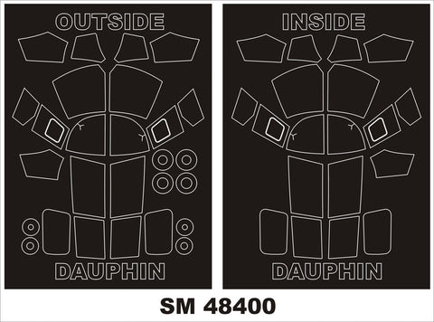 モンテックス SM48400 1/48 SA365F ドーファン(キティホーク用) ミニマスク