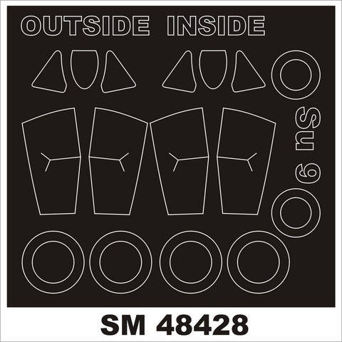 モンテックス SM48428 1/48 Su-9(トランぺッター用) ミニマスク
