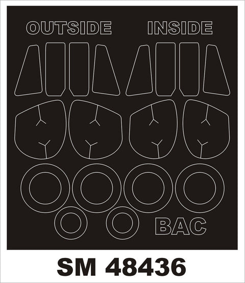 モンテックス SM48436 1/48 BAC ライトニングT4(ソード用) ミニマスク