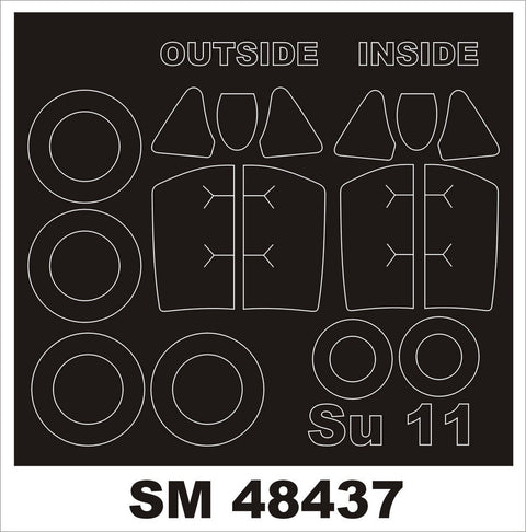 モンテックス SM48437 1/48 Su-11(トランぺッター用) ミニマスク