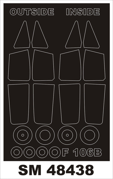 モンテックス SM48438 1/48 F-106B(トランぺッター用) ミニマスク