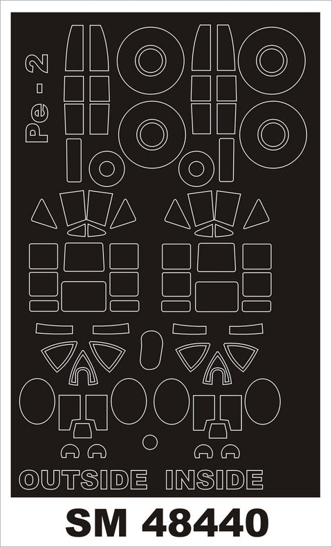 モンテックス SM48440 1/48 Pe-2(ズベズダ用) ミニマスク