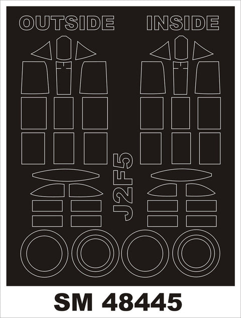モンテックス SM48445 1/48 J2F-5 DUCK(メリットインターナショナル用) ミニマスク