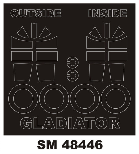 モンテックス SM48446 1/48 グロスター グラディエーター(メリットインターナショナル用) ミニマスク