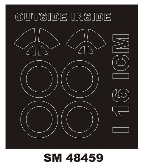 モンテックス SM48459 1/48 I-16(ICM用) ミニマスク