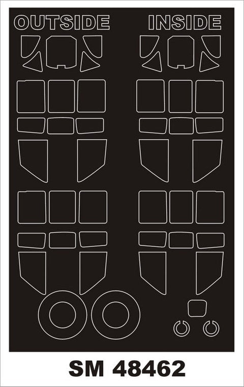 モンテックス SM48462 1/48 キ61 飛燕(タミヤ用) ミニマスク