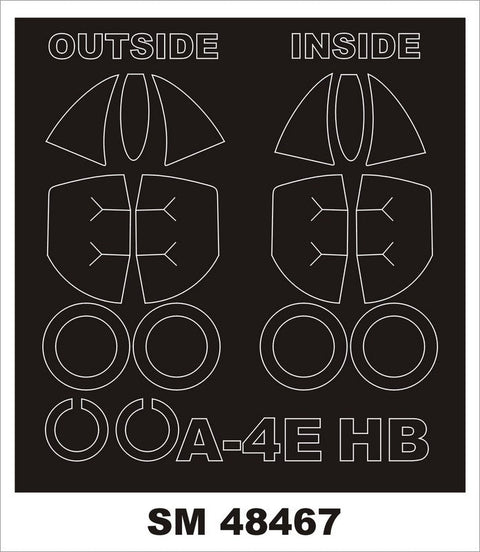 モンテックス SM48467 1/48 A-4E(ホビーボス用) ミニマスク
