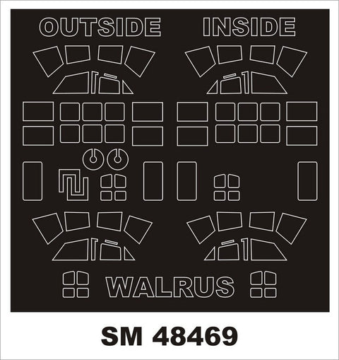 モンテックス SM48469 1/48 ウォーラス I(エアフィックス用) ミニマスク