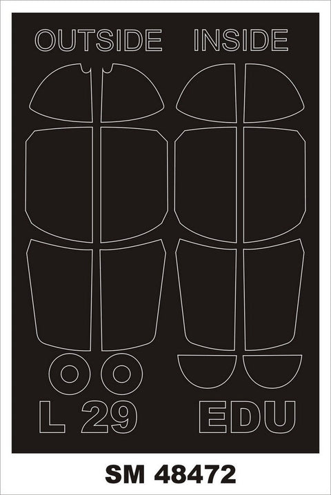 モンテックス SM48472 1/48 L-29 デルフィン(エデュアルド用) ミニマスク