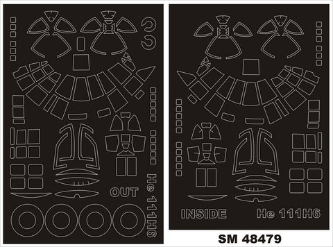 モンテックス SM48479 1/48 He-111H-6(ICM用) ミニマスク