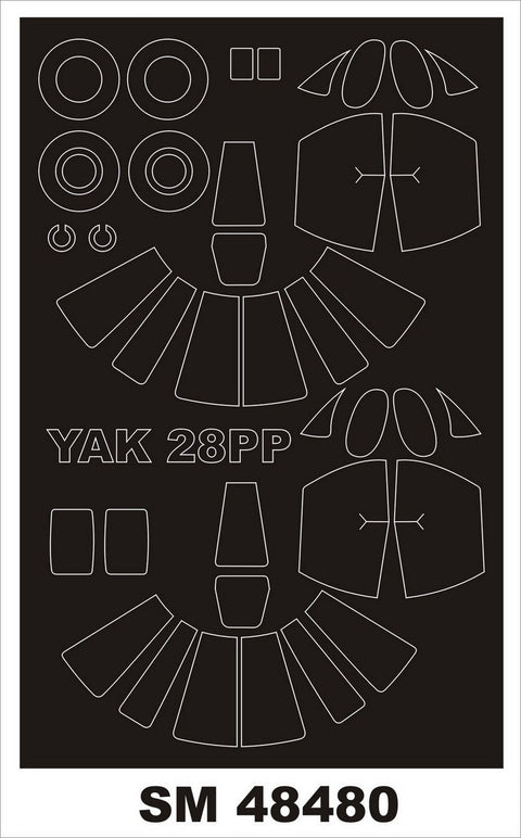 モンテックス SM48480 1/48 Yak-28PP(ボブキャット用) ミニマスク