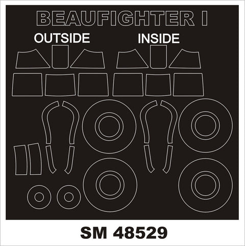 モンテックス SM48529 1/48 ボーファイター I(レベル用) ミニマスク