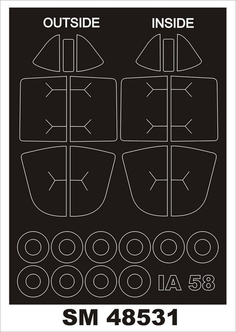 モンテックス SM48531 1/48 IA-58 プカラ(キネティック用) ミニマスク