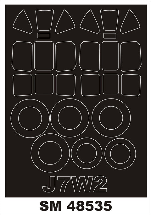 モンテックス SM48535 1/48 九州 J7W2(ハセガワ用) ミニマスク