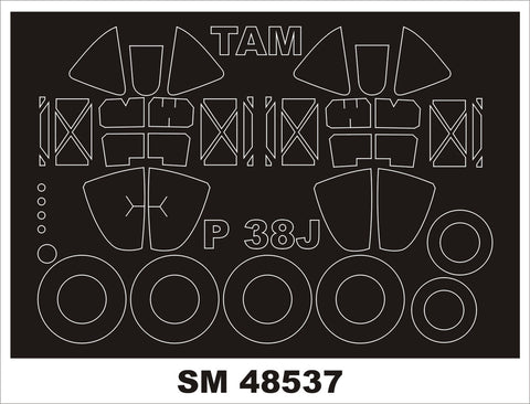 モンテックス SM48537 1/48 P-38J ライトニング(タミヤ用) ミニマスク