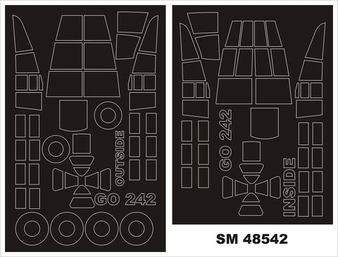 モンテックス SM48542 1/48 ゴータ GO-242B(ICM用) ミニマスク