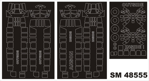 モンテックス SM48555 1/48 アプロ アンソン(エアフィックス用) ミニマスク