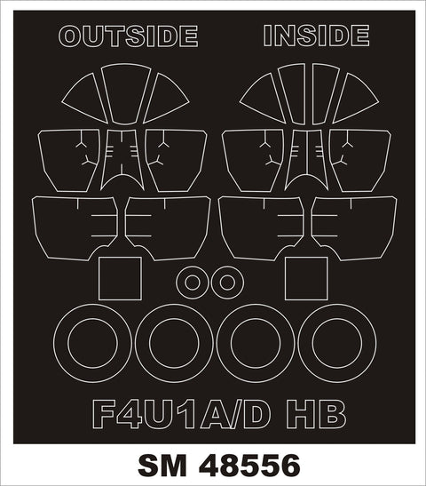 モンテックス SM48556 1/48 F4U-1A/D コルセア(ホビーボス用) ミニマスク